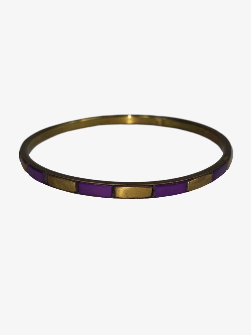 Vintage Inlaid Brass-plated Bangle